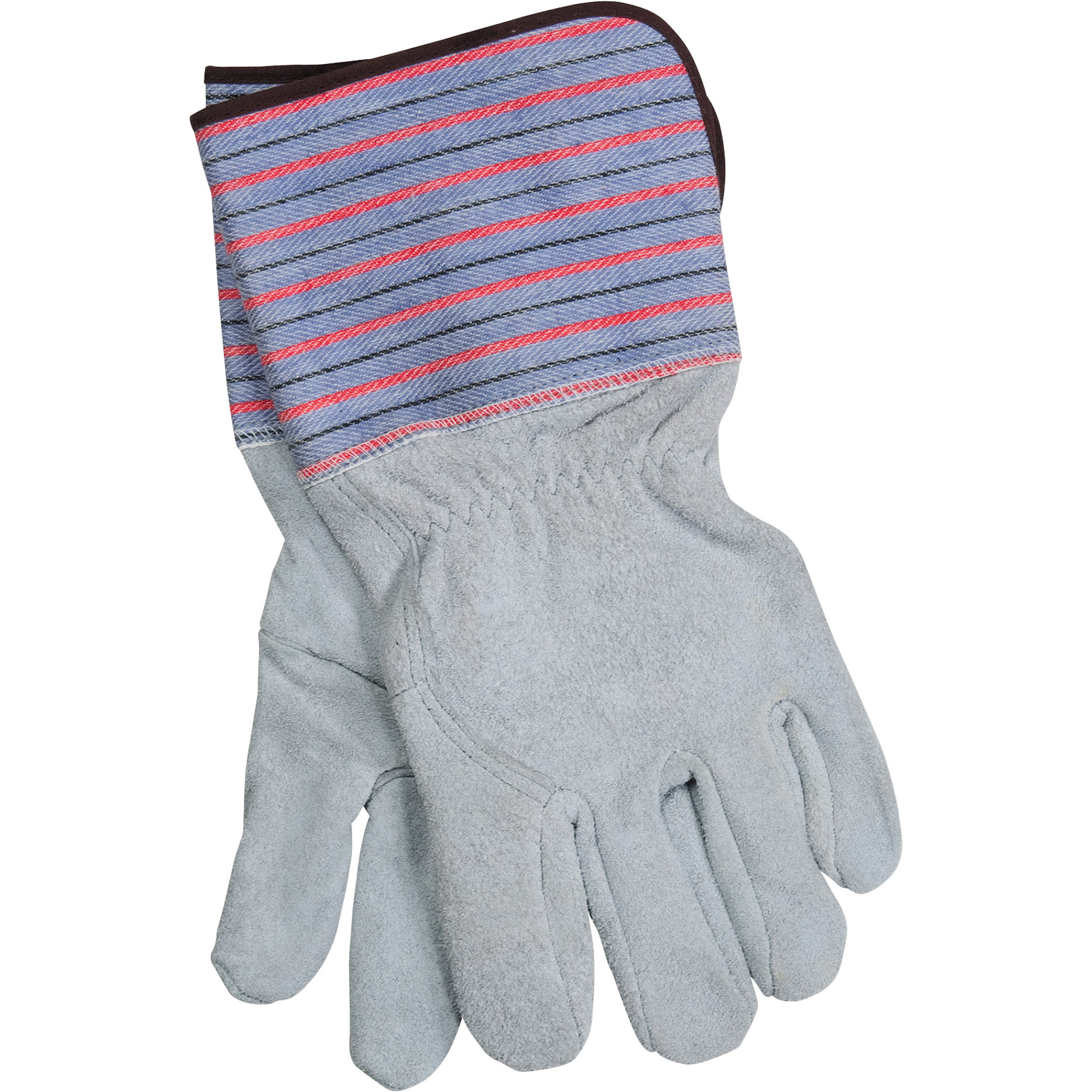 Hobart Unlined Leather Welding Gloves, Gray, One Size Fits Most, Pair, Model# 770213